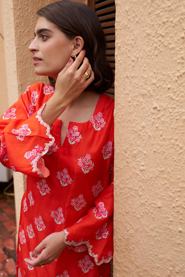 Scarlet Kurta Set