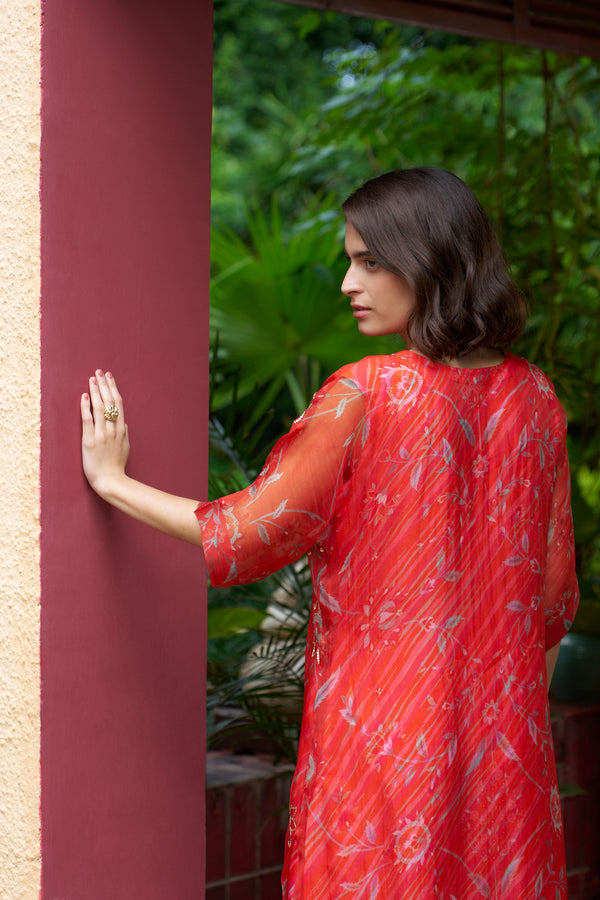Coral Kurta Set