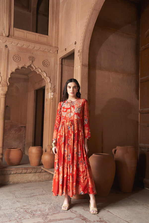 Red Moroccan Dress