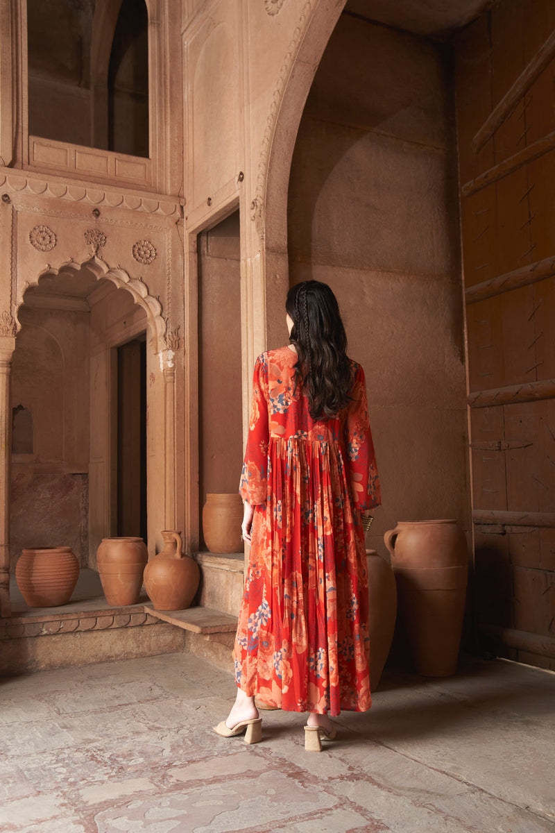 Vidya Balan in Red Moroccan Dress