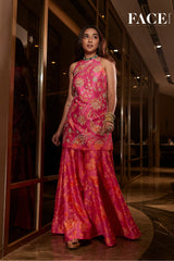Prajakta Koli in Dahlia Halter Neck Sharara