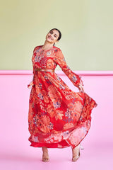 Vidya Balan in Red Moroccan Dress