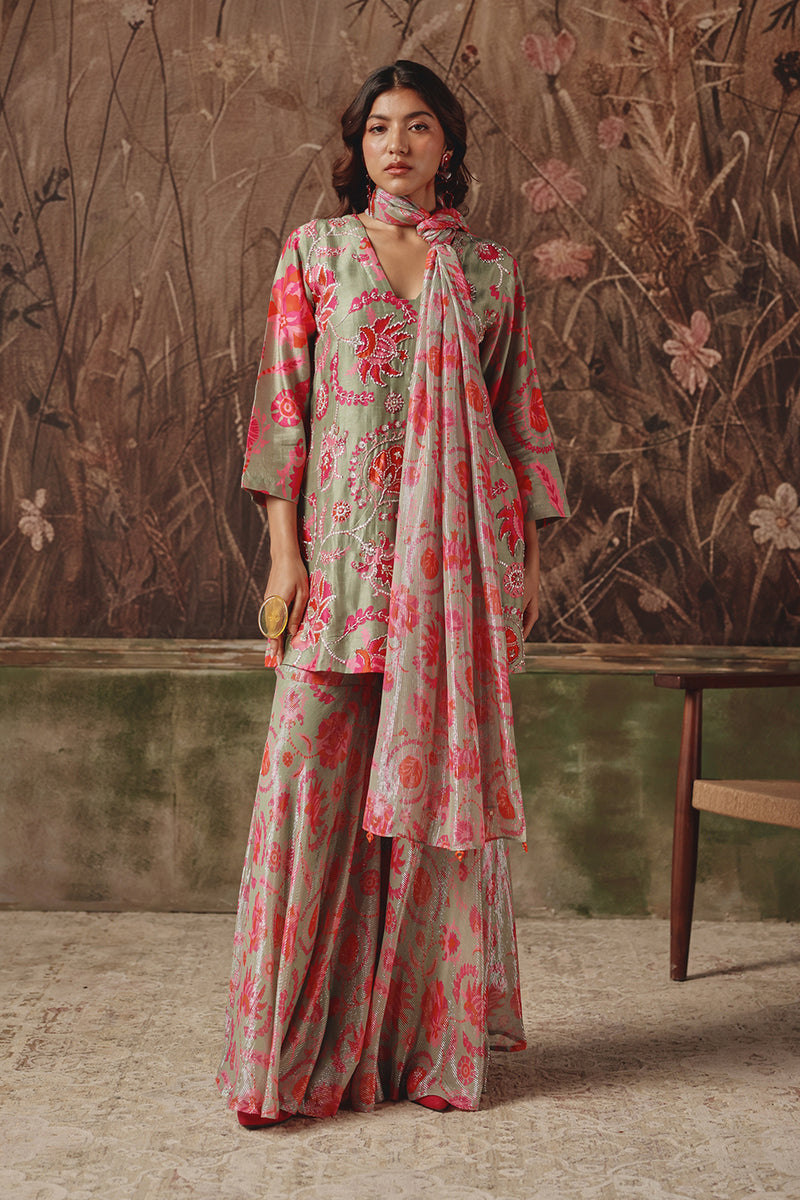 Mirage Meadow Sharara Set