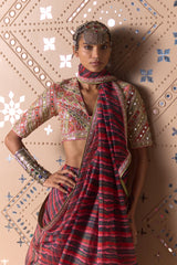 Gul Leher Saree