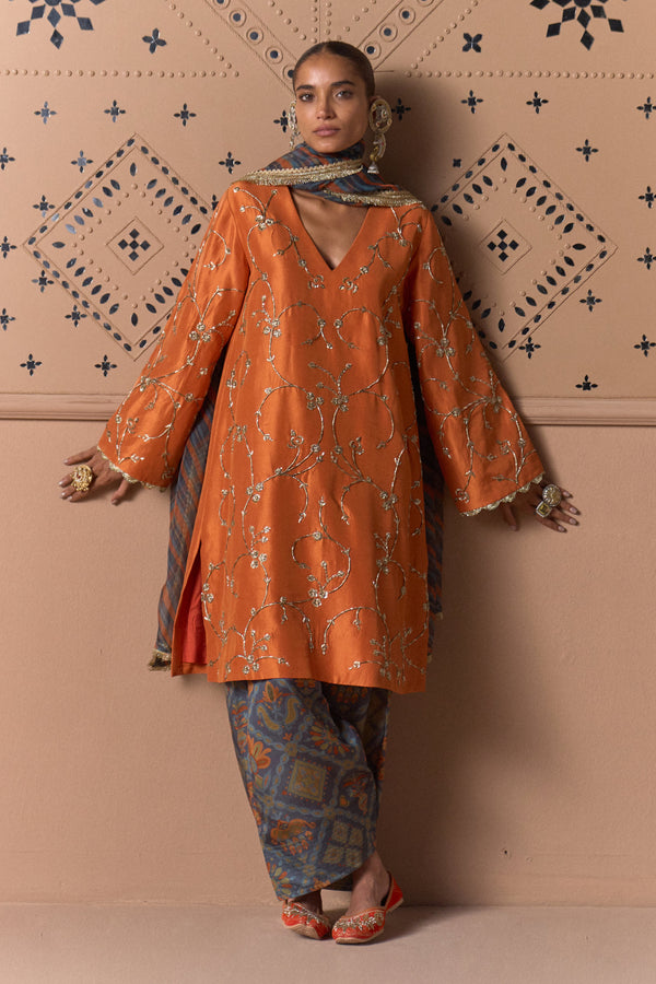 Kesari Jaal Suit Set