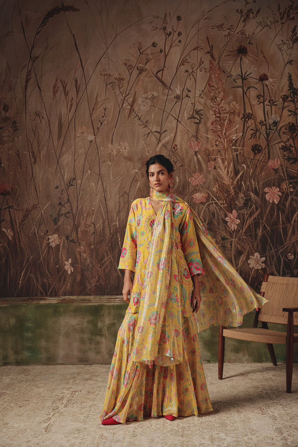 Solstice Bloom Sharara Set