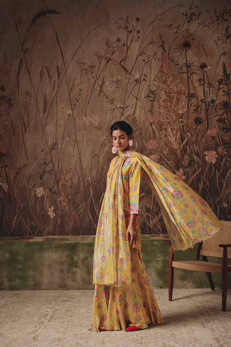 Solstice Bloom Sharara Set