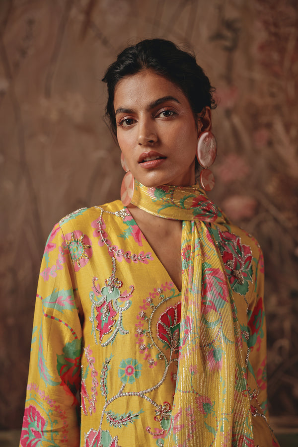 Solstice Bloom Sharara Set