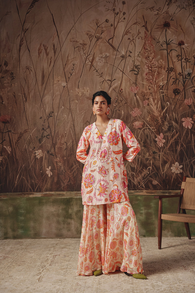 Wandering Petal Sharara Set