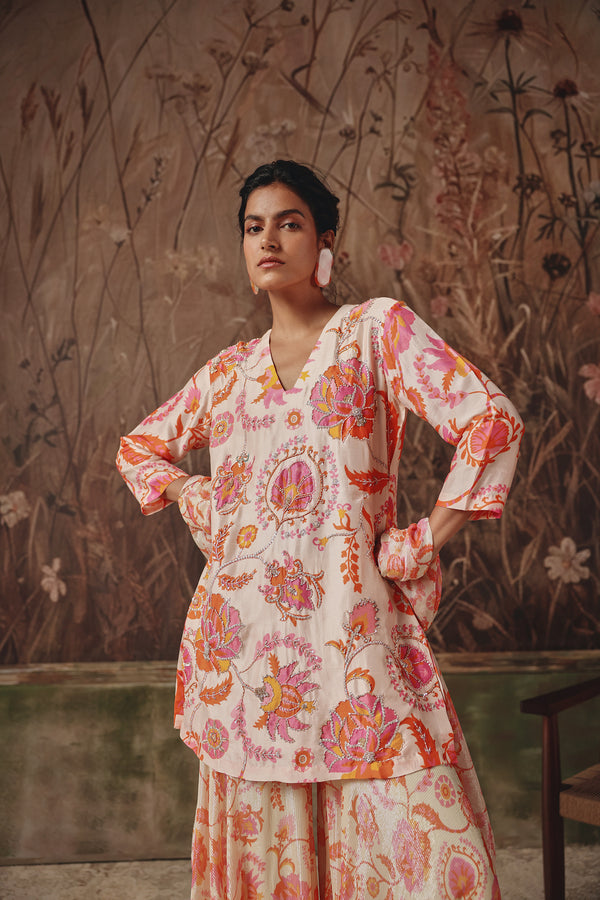 Wandering Petal Sharara Set