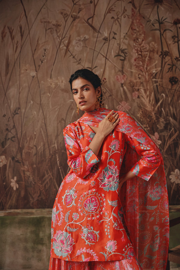 Fire Lily Sharara Set