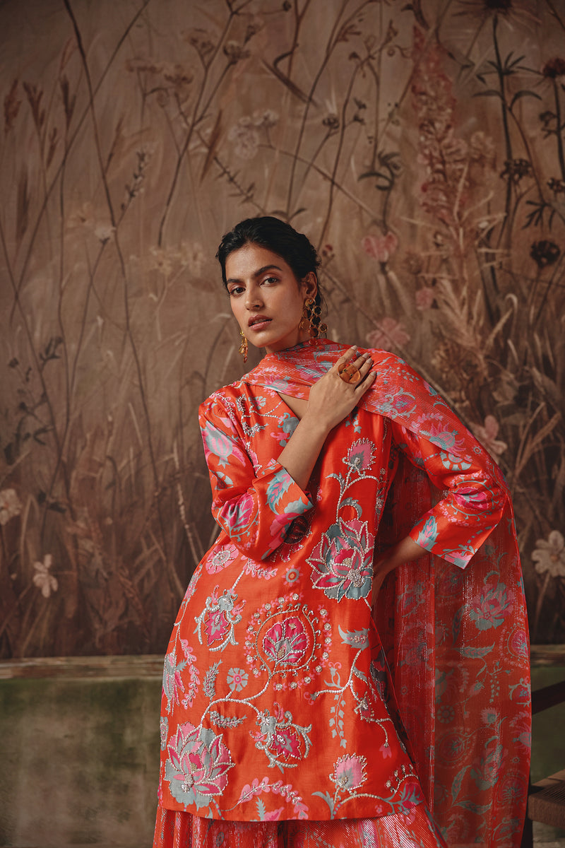 Fire Lily Sharara Set