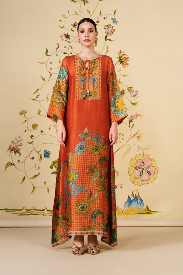 designer kaftan dresses Multi Color Dress Perfect for lounging by the pool or strolling on the sand Designer long kaftan dresses