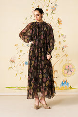 Midnight Flora Kaftan