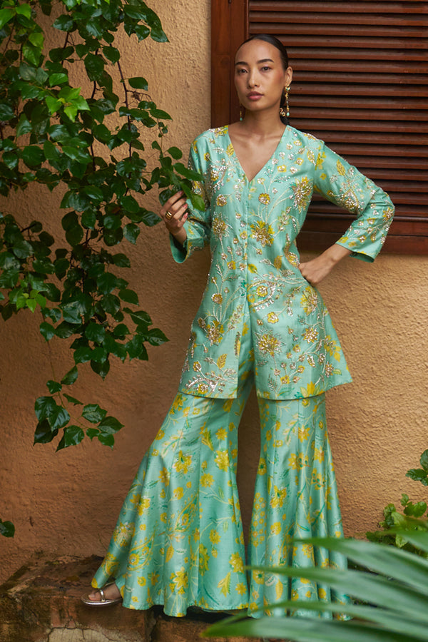 Azure Jacket Sharara
