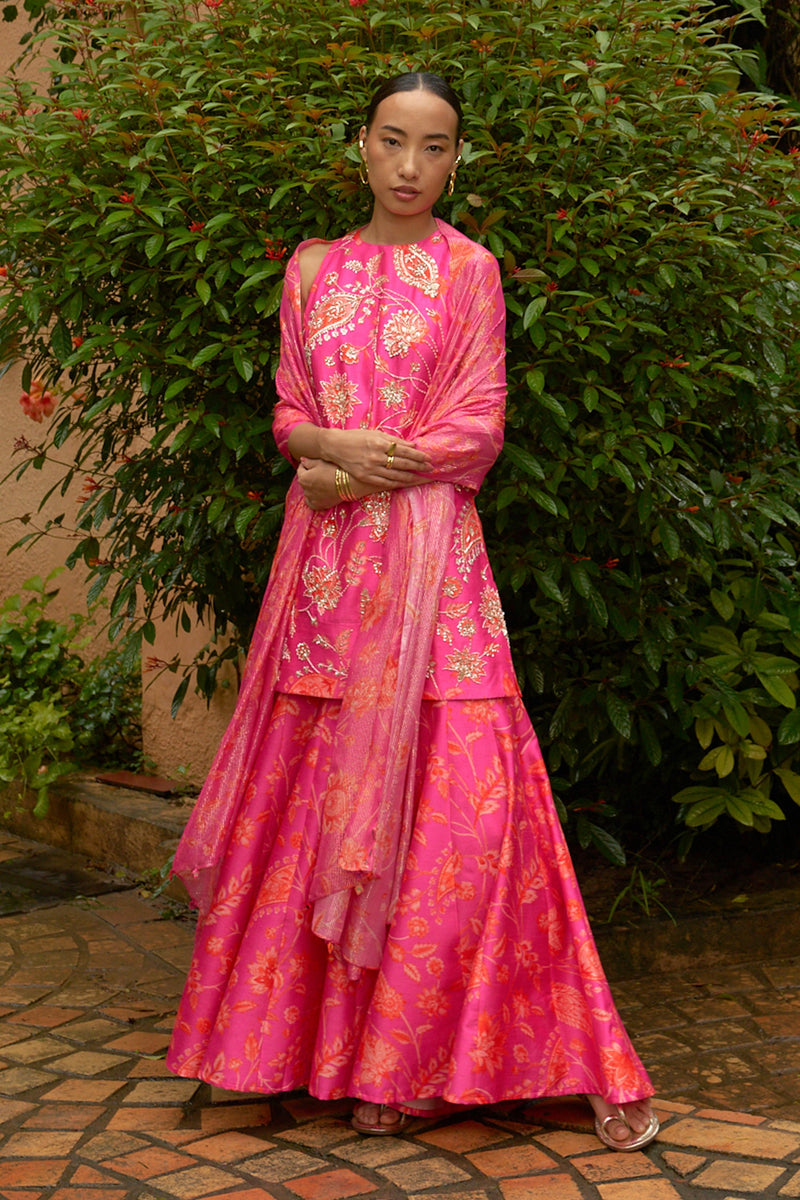 Prajakta Koli in Dahlia Halter Neck Sharara
