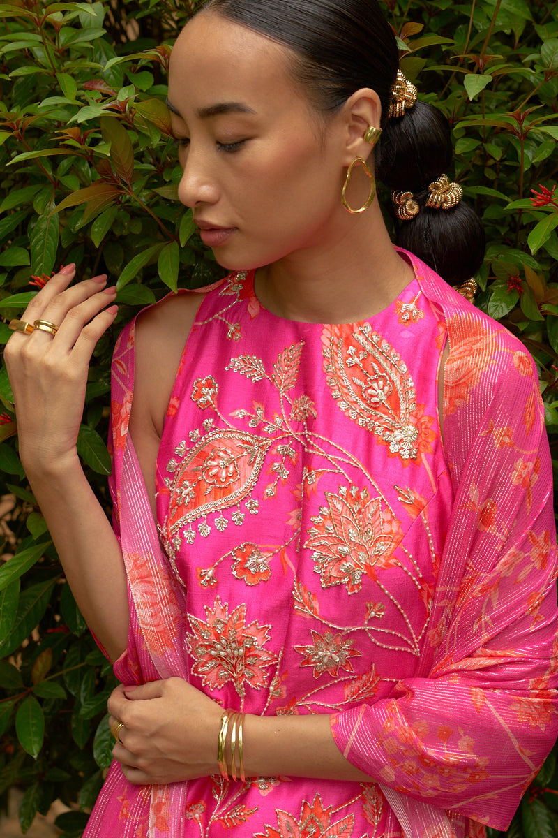 Prajakta Koli in Dahlia Halter Neck Sharara