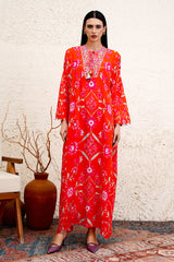 Maziyra Scarlet Floral Jalabiya – Archana Shah