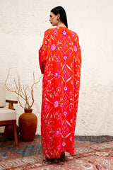 Maziyra Scarlet Floral Jalabiya – Archana Shah