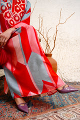 Bold red jalabiya for GCC occasions – Archana Shah