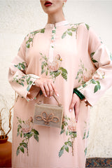 Fluid full-length straight cut Mehyra jalabiya