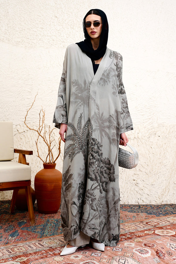 Kameyra – Botanical Print Abaya