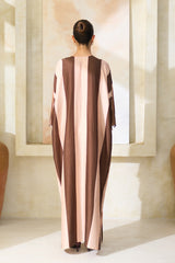 Silk-Cotton Embroidered Jalabiya - Archana Shah