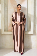 Silk-Cotton Embroidered Jalabiya - Archana Shah