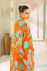 Salsabeel Floral Silk Jalabiya | Archana Shah