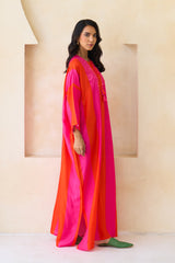 Rania Jalabiya – Silk Embroidered Dual-Tone Jalabiya by Archana Shah