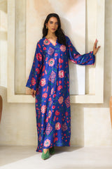Yusra Jalabiya – Silk Floral Jalabiya | Archana Shah