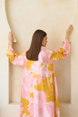 Soraya Jalabiya – Floral Silk Jalabiya for Women | Archana Shah