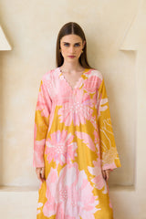 Soraya Jalabiya – Floral Silk Jalabiya for Women | Archana Shah