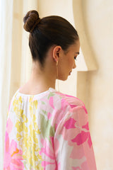 Lina Jalabiya – Silk Floral Jalabiya | Archana Shah