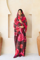 Jawhara Silk Jalabiya Set with Sheila | Archana Shah