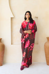 Jawhara Silk Jalabiya Set with Sheila | Archana Shah