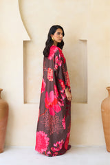 Jawhara Silk Jalabiya Set with Sheila | Archana Shah