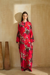 Amara Silk Floral Jalabiya | Archana Shah