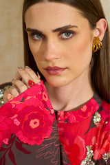 Amara Silk Floral Jalabiya | Archana Shah