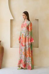 Kareema Silk Jalabiya - Archana Shah