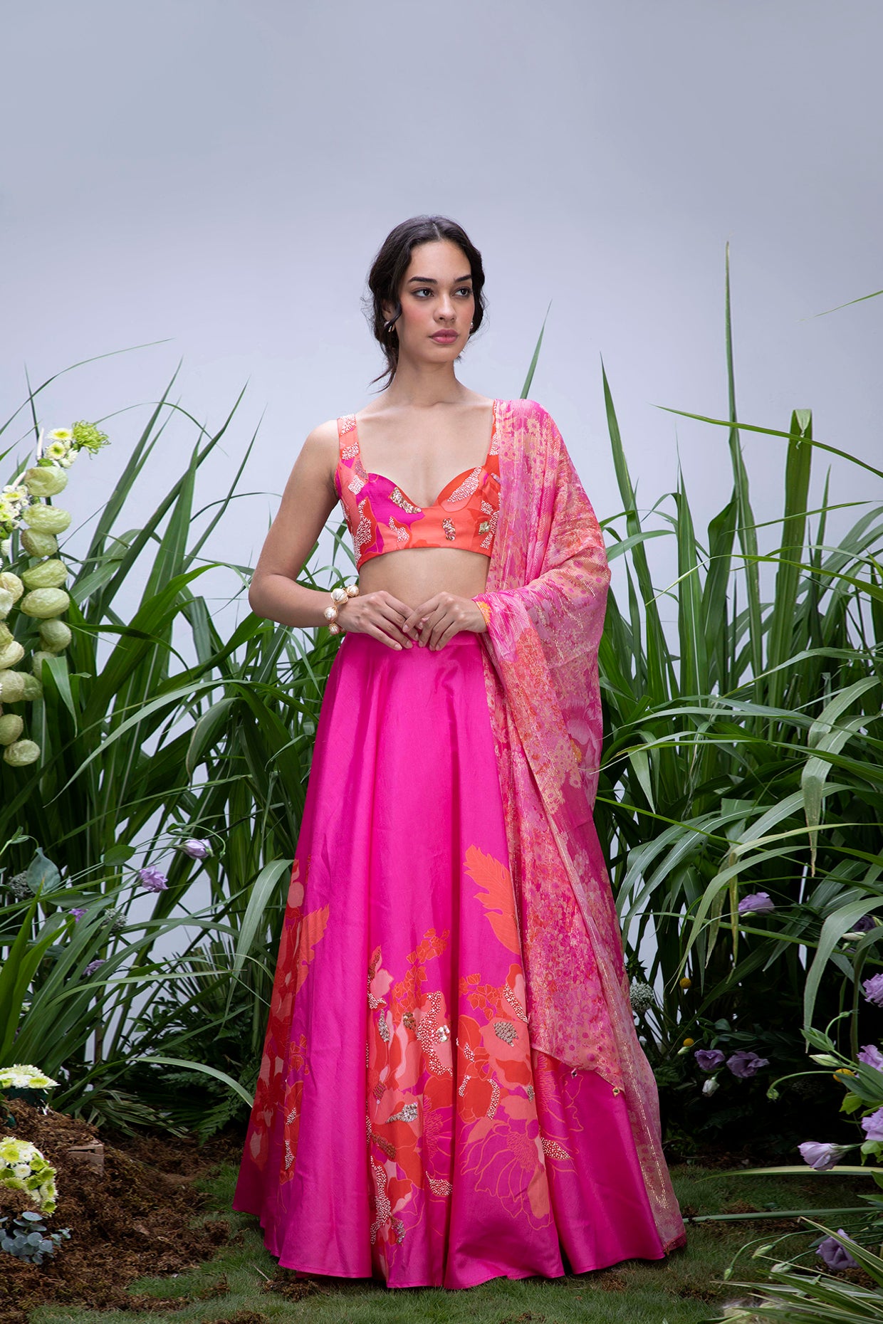 Wildflower Fancy Silk Lehenga main image 0