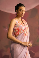 Blush Veil Saree