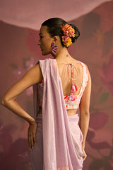 Blush Veil Saree