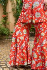 Scarlet Jacket Sharara - RTS