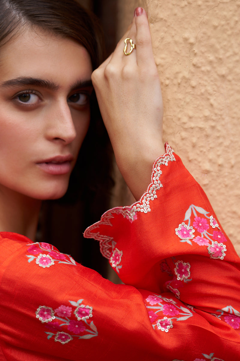 Scarlet Kurta Set