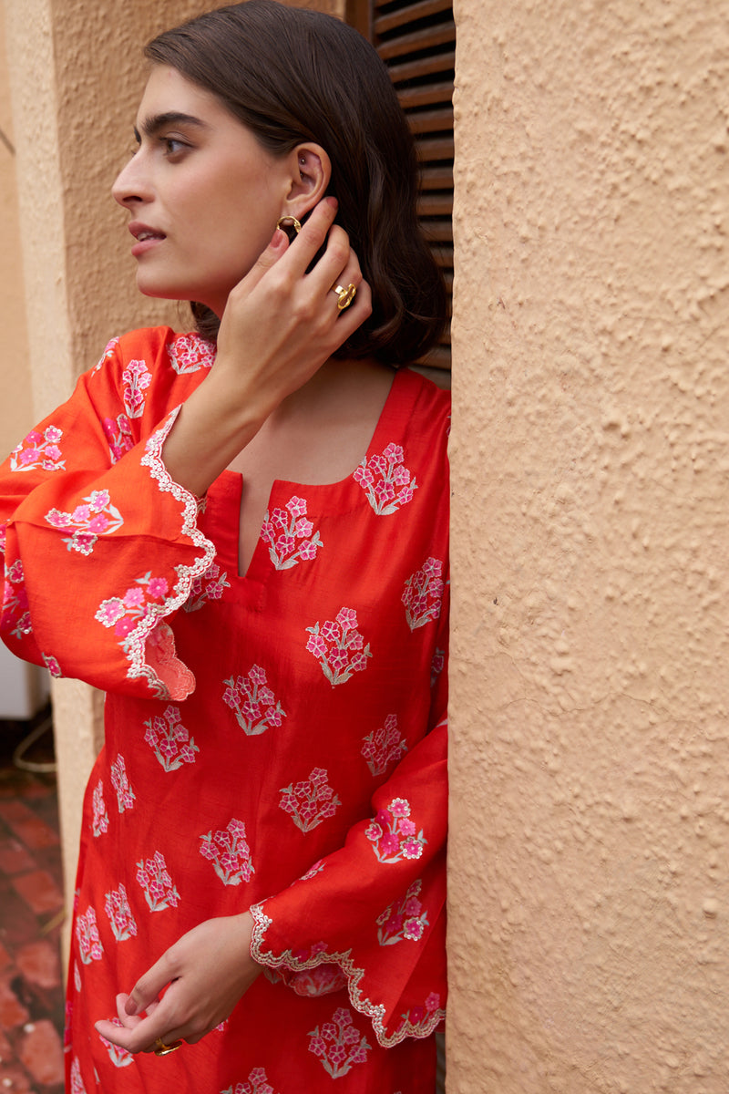 Scarlet Kurta Set