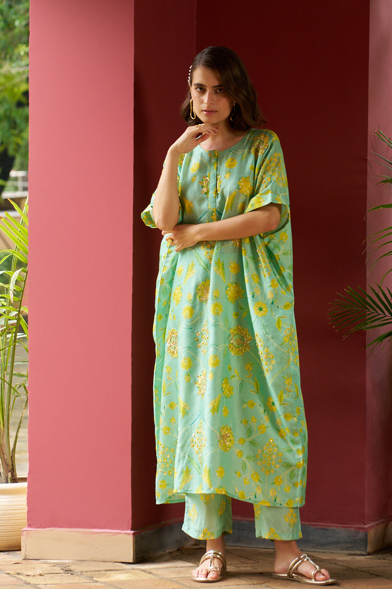 Azure Oversized Kurta Set