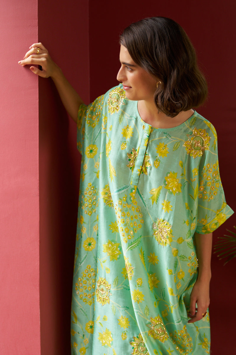 Azure Oversized Kurta Set