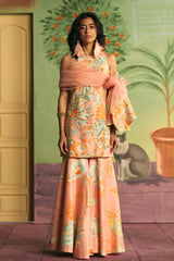 Apricot Garden Sharara Set