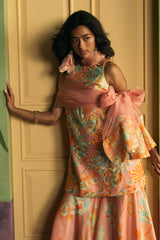Apricot Garden Sharara Set